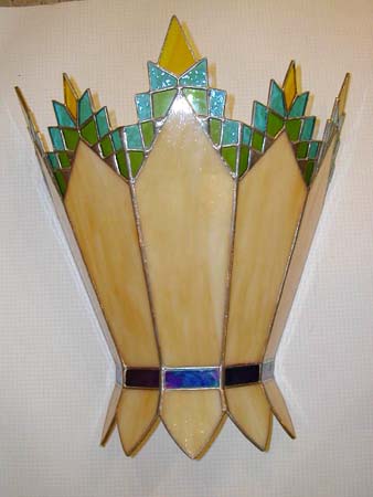 Appliques murales et vitrail 933 - couronne
